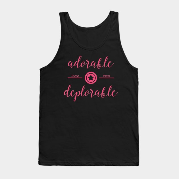 Adorable Deplorable Tank Top by HomeGiftShop